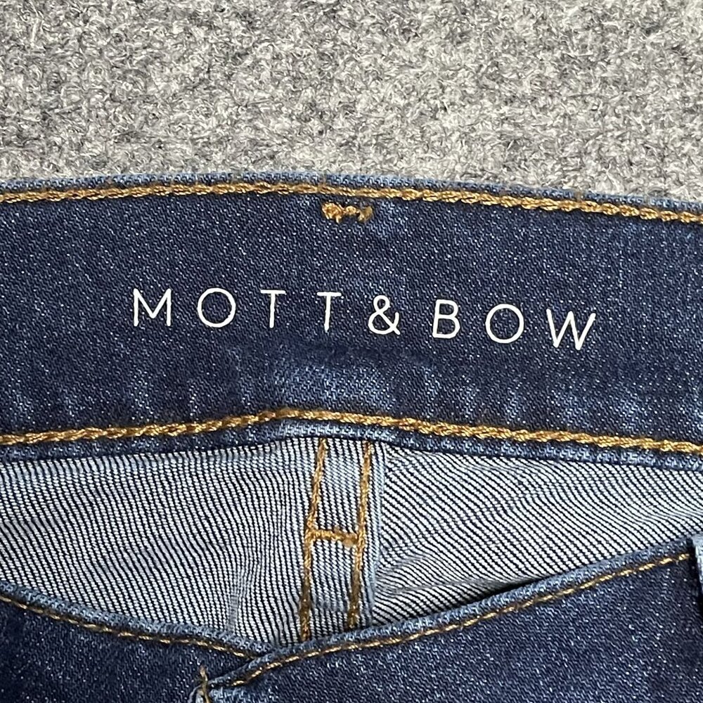 Mott & Bow Womens Boyfriend Jeans W30 L30 Dark Wash Stretch Denim - Picture 2 of 6